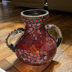Unique Red Glass Vase